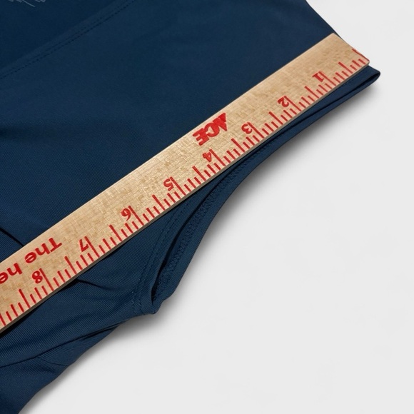 Patagonia Bandha Dress Womens Medium Blue Front Twist Fit & Flare Jersey Stretch - Picture 9 of 11